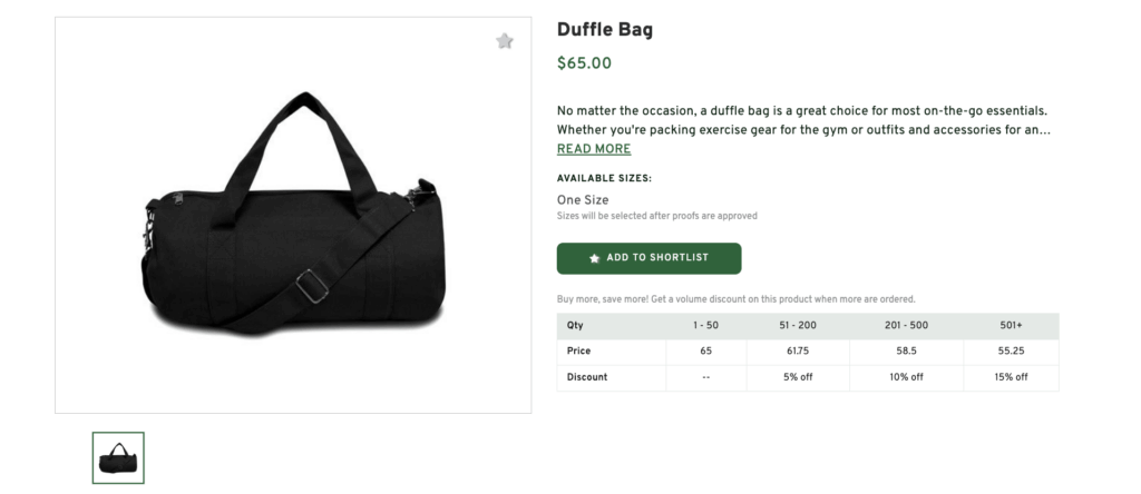 Personalized Duffel Bag