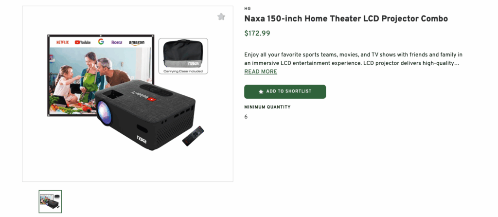 Home Theater LCD Projector Combo