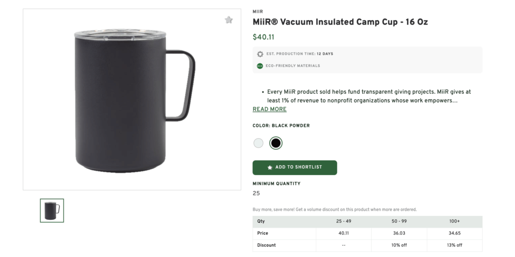 Vacuum Insulated Camp Cup