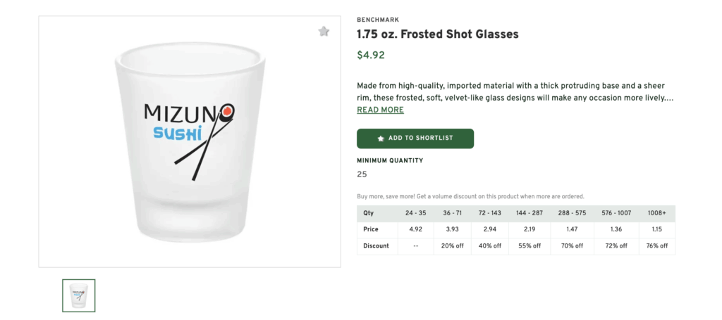 Frosted Shot Glasses
