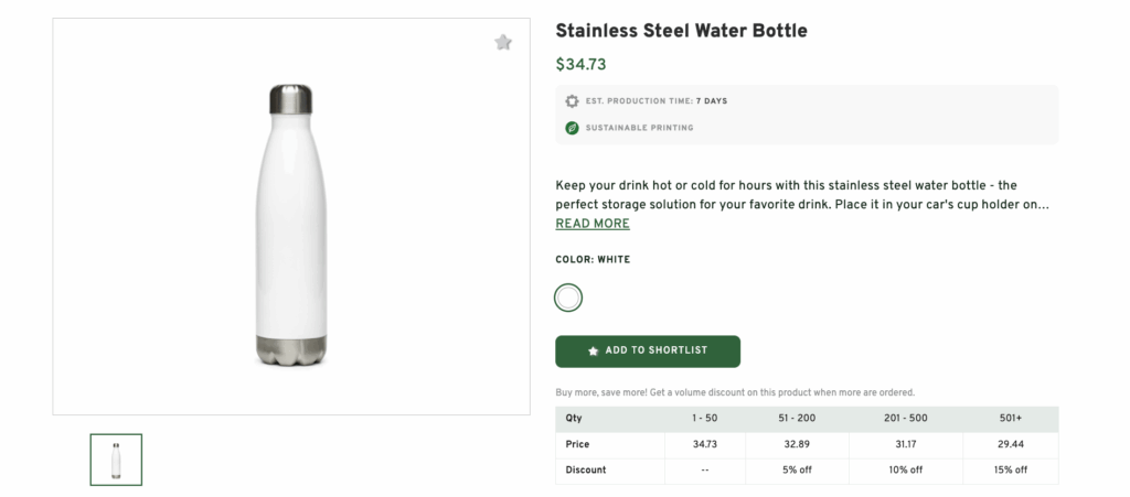 Stainless Steel Water Bottle