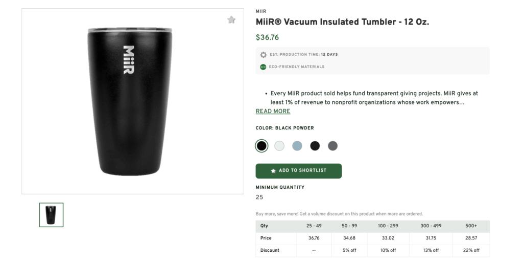 Vacuum Insulated Tumbler