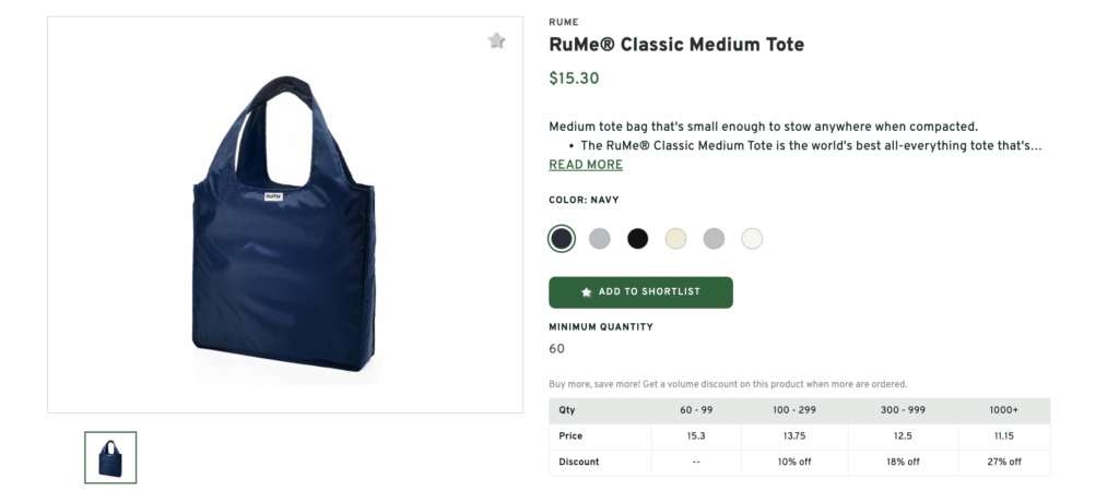 RuMe Classic Medium Tote