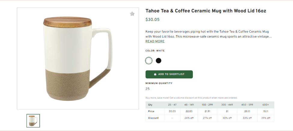 Tahoe Tea & Coffee Ceramic Mug 16oz