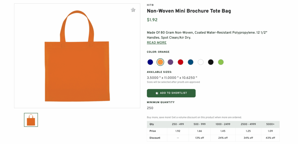 HIT Non-Woven Mini Tote Bag
