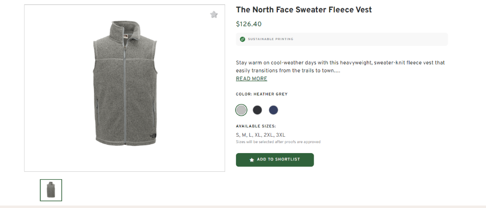 North Face Sweater Fleece Vest