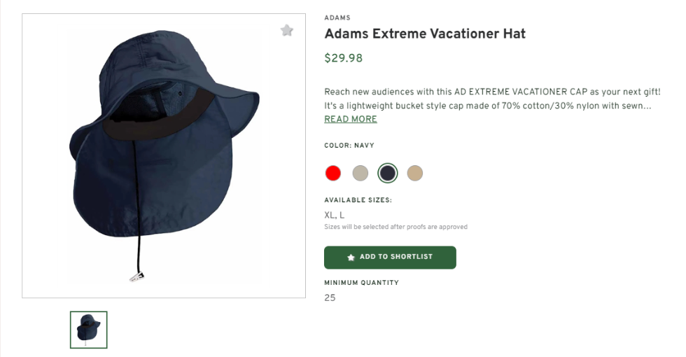 Adams Vacationer Hat