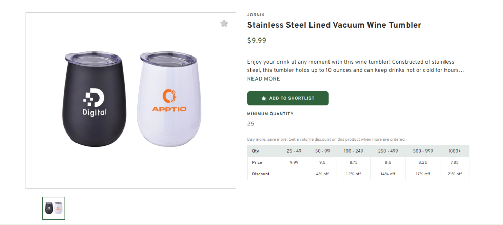 Stainless Steel Wine Tumbler