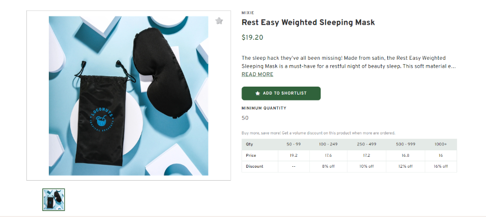 Weighted Sleeping Mask