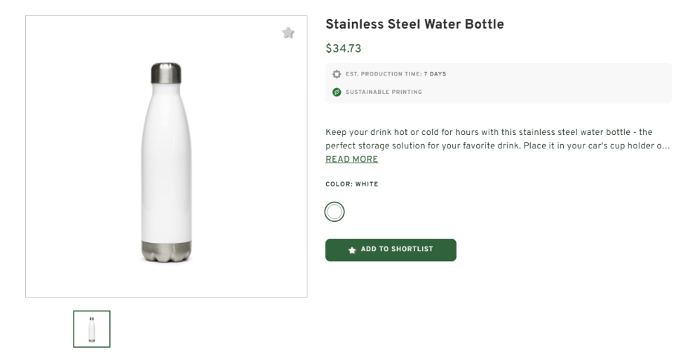 Stainless Steel Customized Water Bottle