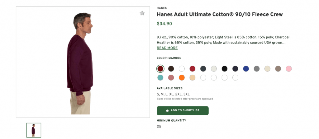 Adult Ultimate Cotton Fleece Crew