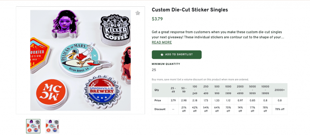Custom Die-Cut Sticker Singles