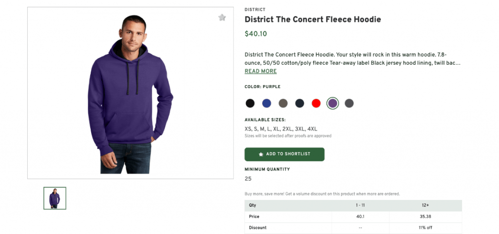 District Fleece Hoodie