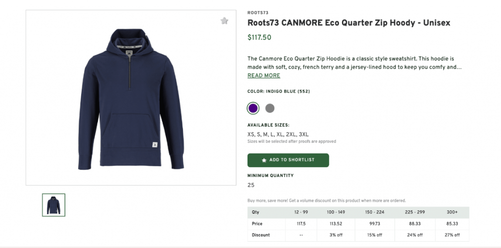 Eco Quarter Zip Hoody - Unisex