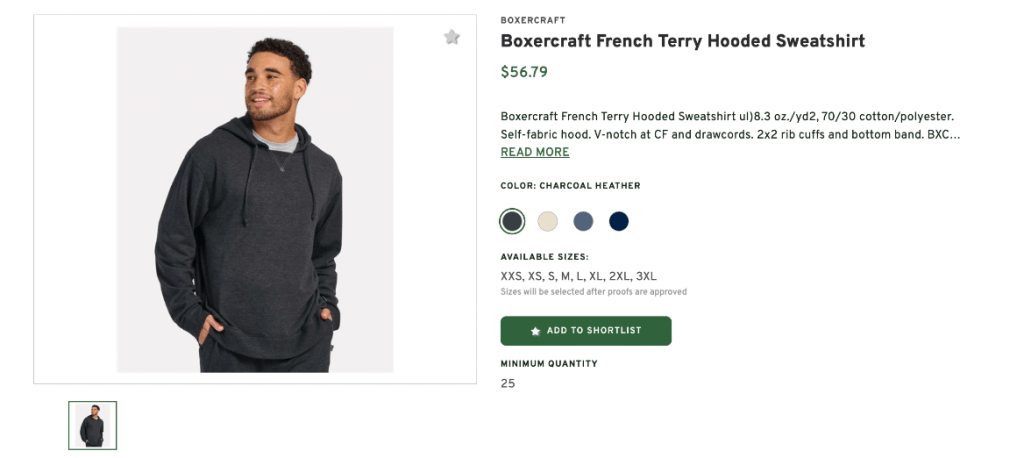 French Terry Hooded Sweatshirt