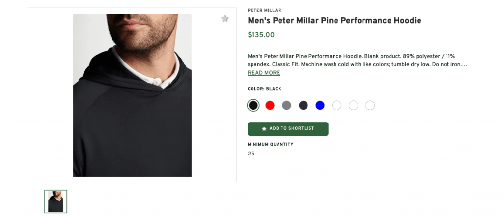 Men's Peter Millar Pine Performance Hoodie