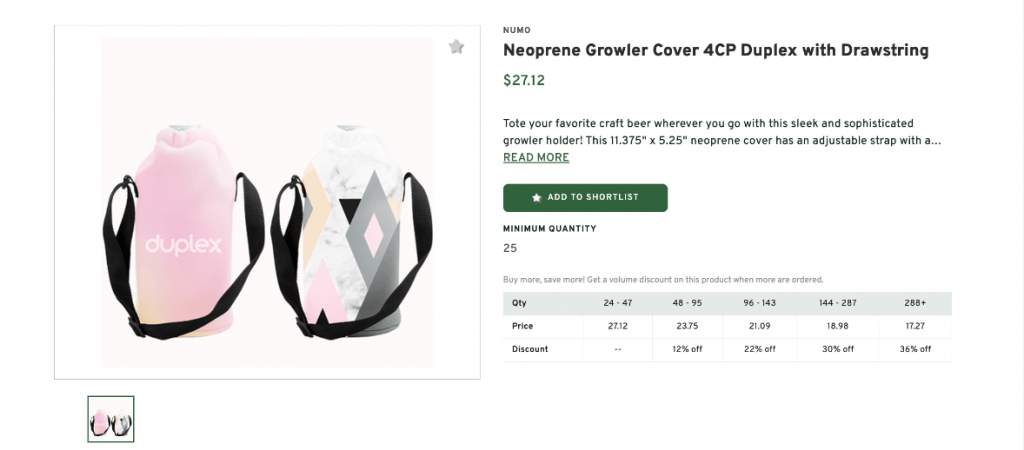 Neoprene Growler Cover Drawstring