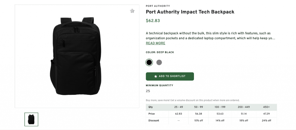 Port Authority Impact Tech Backpack