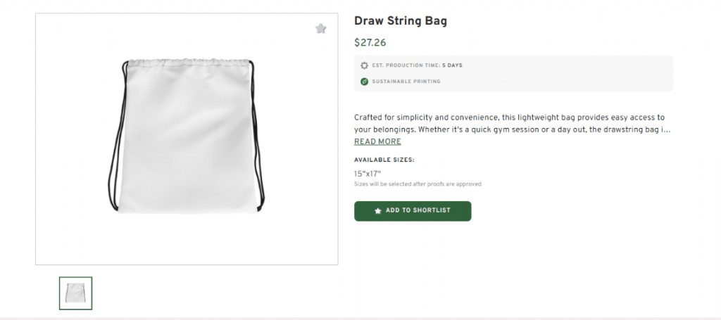 Regular Draw String Bag