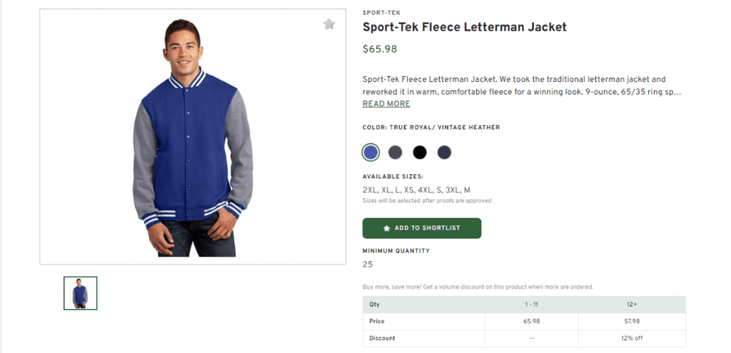 Sport-Tek Fleece Letterman Jacket