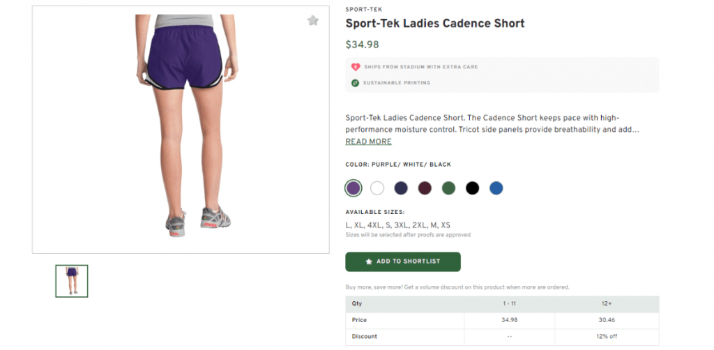 Sport-Tek Ladies Cadence Short