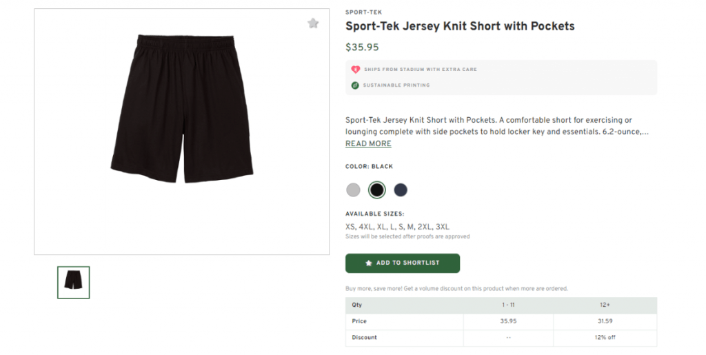 Sport-Tek Short with Pockets