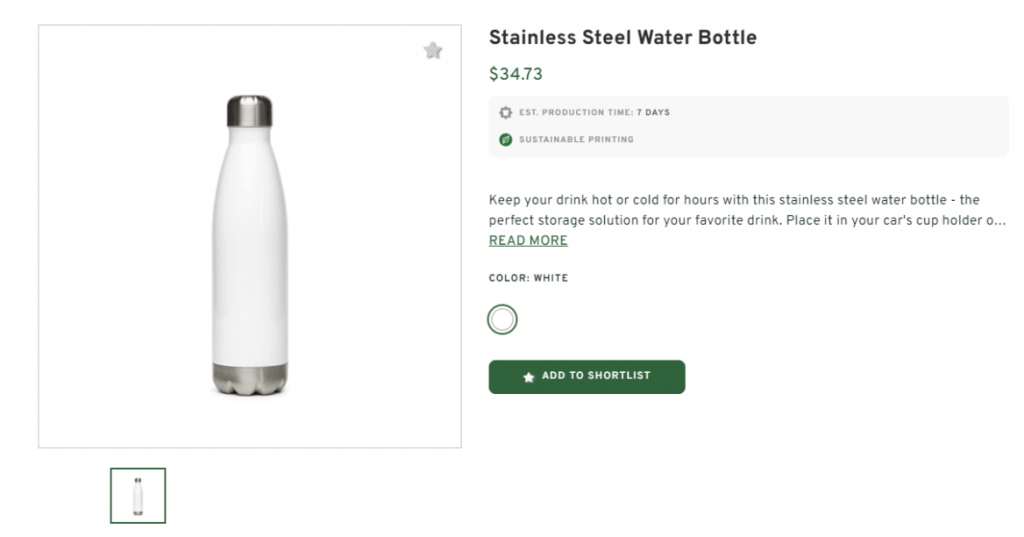 Stainless Steel Customized Water Bottle