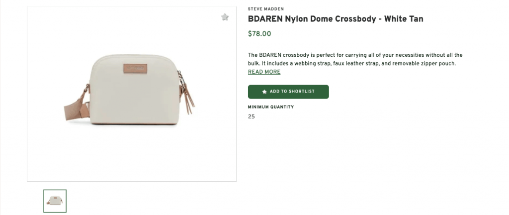 Steve Madden Crossbody - White Tan