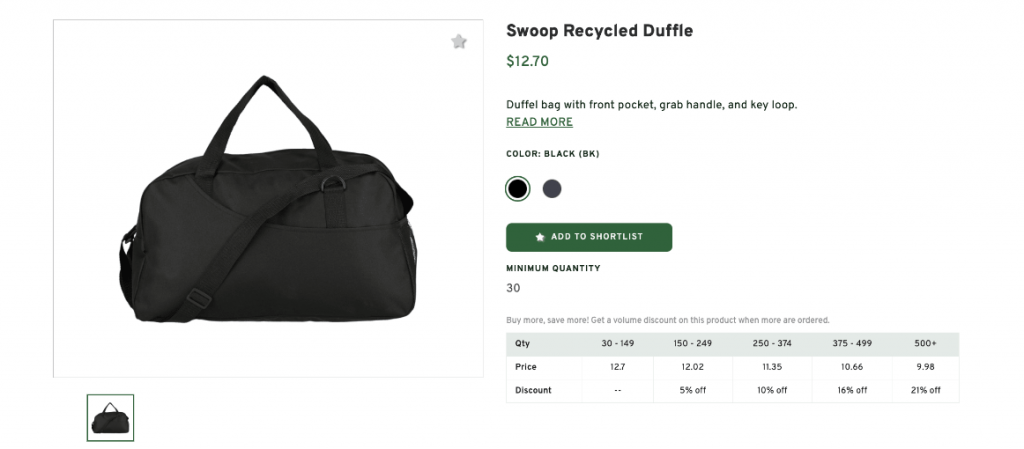 Swoop Recycled Duffle