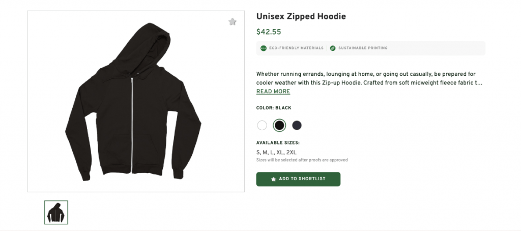 Unisex Zipped Hoodie