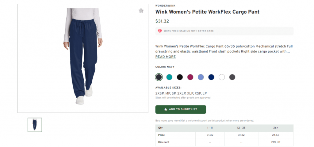 Wink Women's Petite Cargo Pant