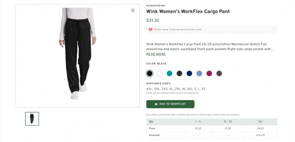 Wink Women's WorkFlex Cargo Pant