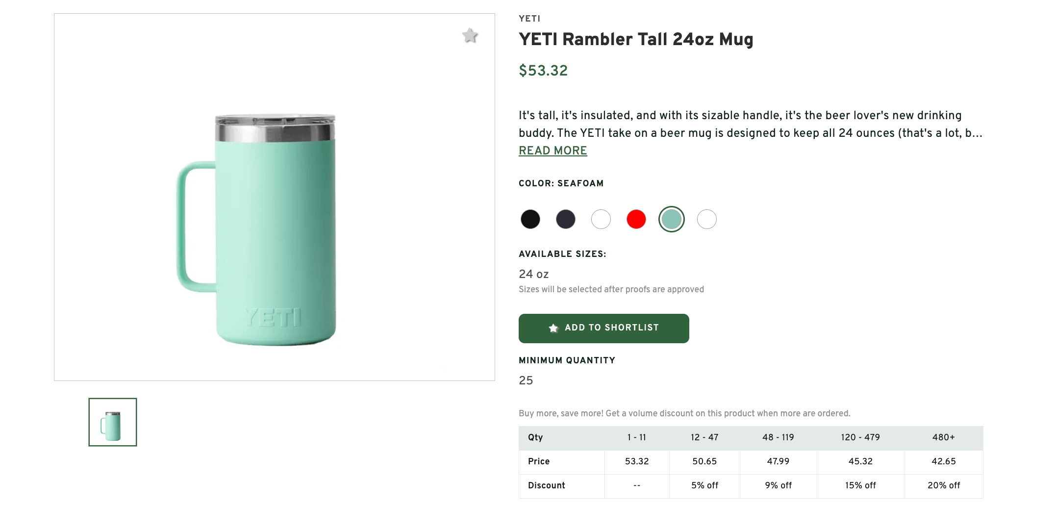 Yeti Rambler Tall Mug