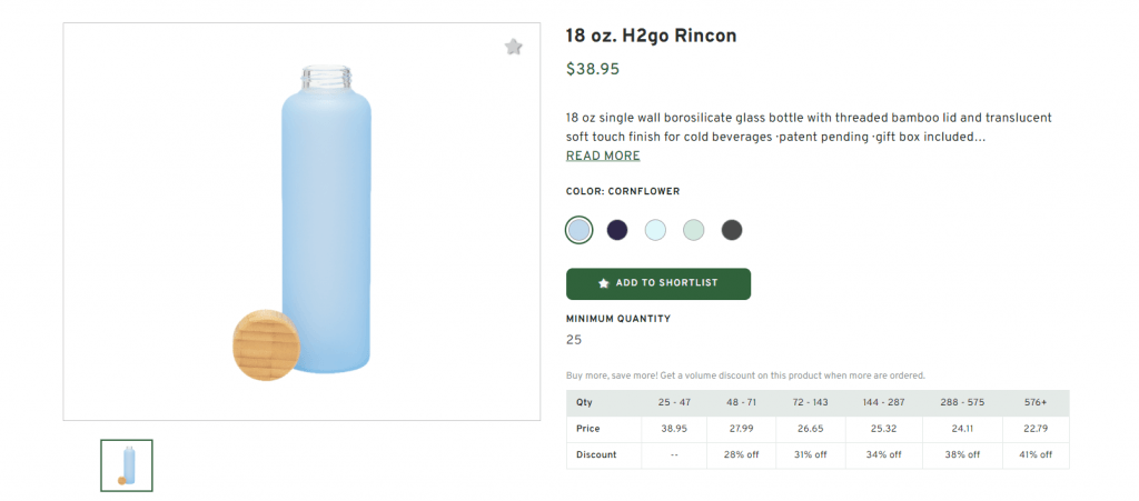 H2go Rincon Swag Water Bottle H2go Rincon Swag Water Bottle