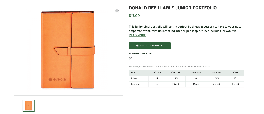 Refillable Junior Portfolio