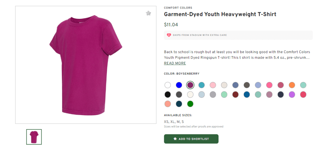 Comfort Colors Youth Heavyweight T-Shirt