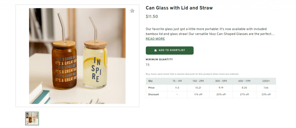 Can Glass with Lid and Straw