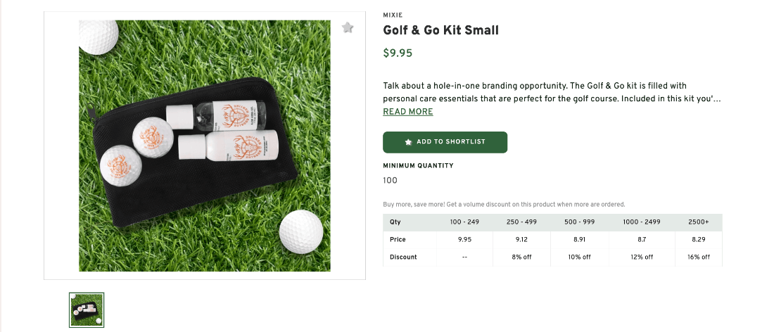 Golf & Go Kit Small