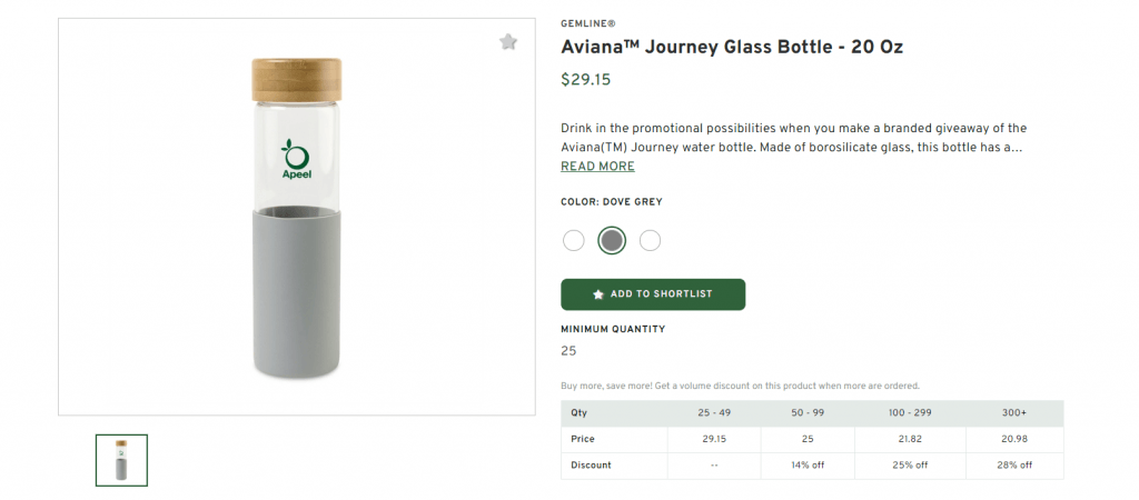 Aviana™ Journey Glass Bottle - 20 Oz