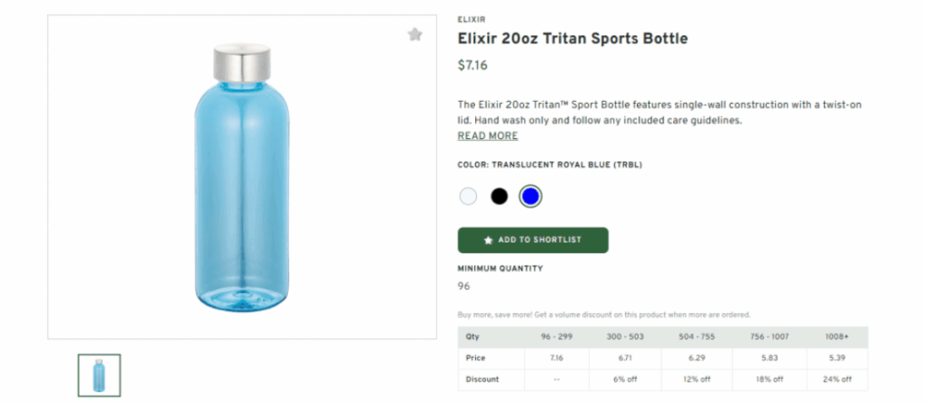 Elixir Tritan Sports Bottle