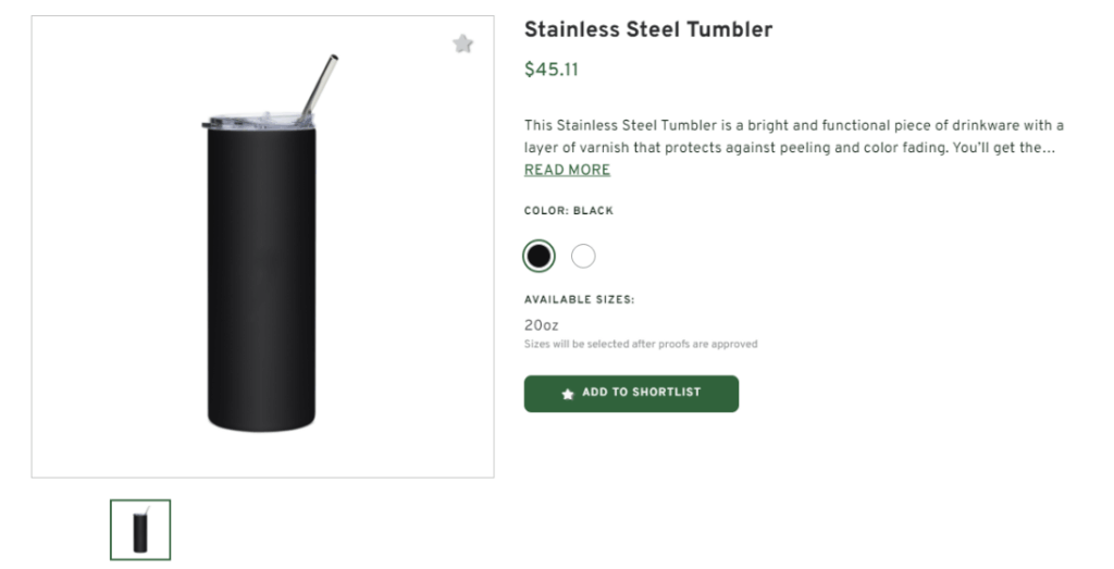 Stainless Steel Tumbler