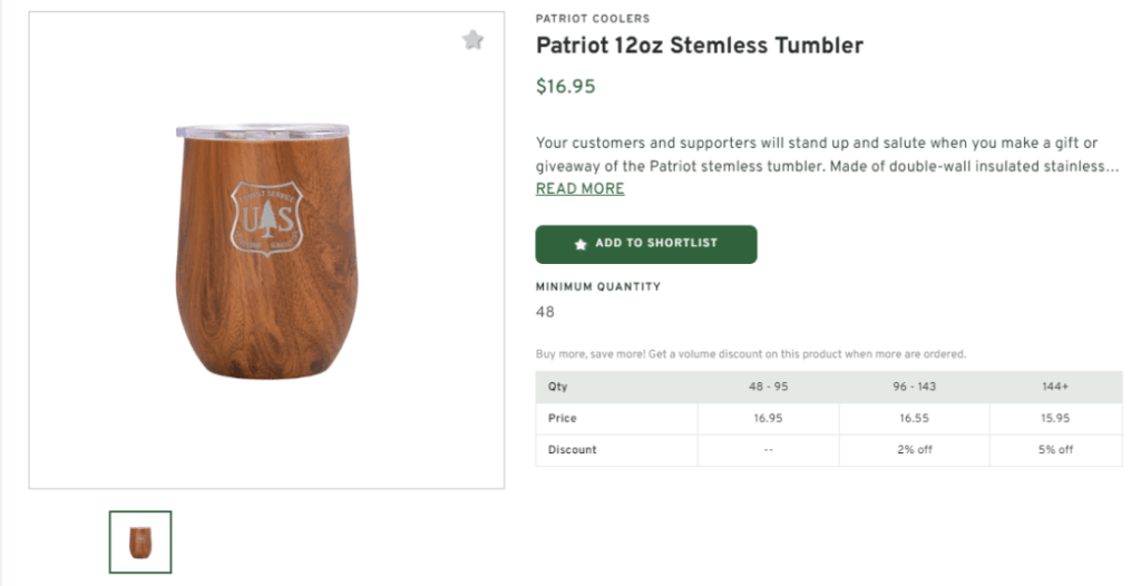 Patriot Stemless Tumbler (12oz)