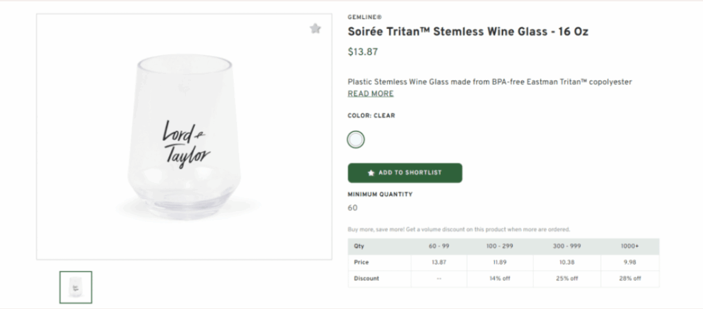 Soirée Tritan™ Stemless Wine Glass