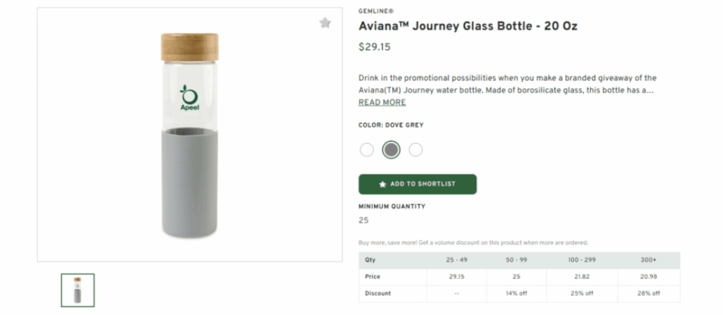 Aviana™ Journey Glass Bottle