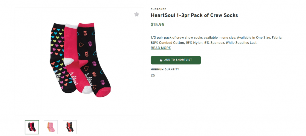 Cherokee
HeartSoul 1-3pr Pack of Crew Socks
$15.95