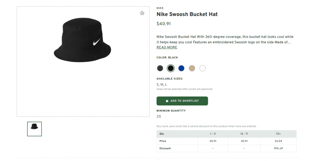 Nike Swoosh Bucket Hat
$40.91