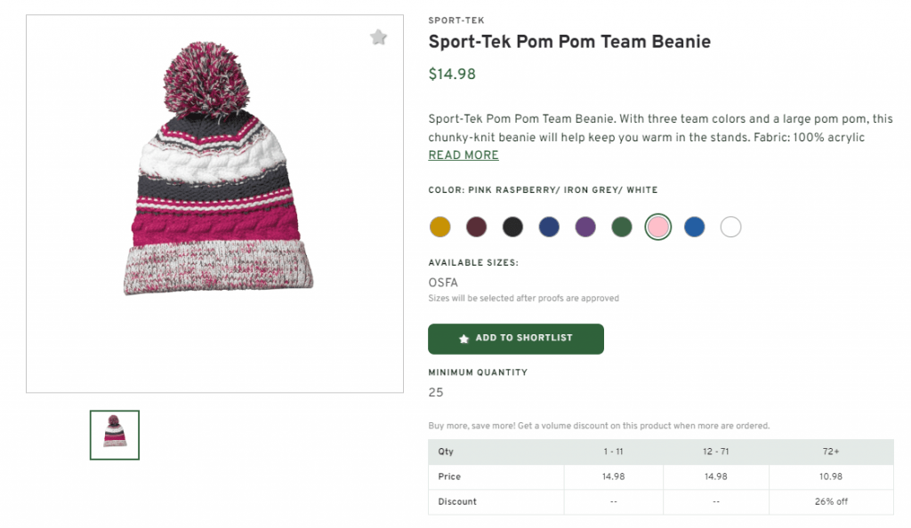 Sport-Tek Pom Pom Team Beanie
$19.17