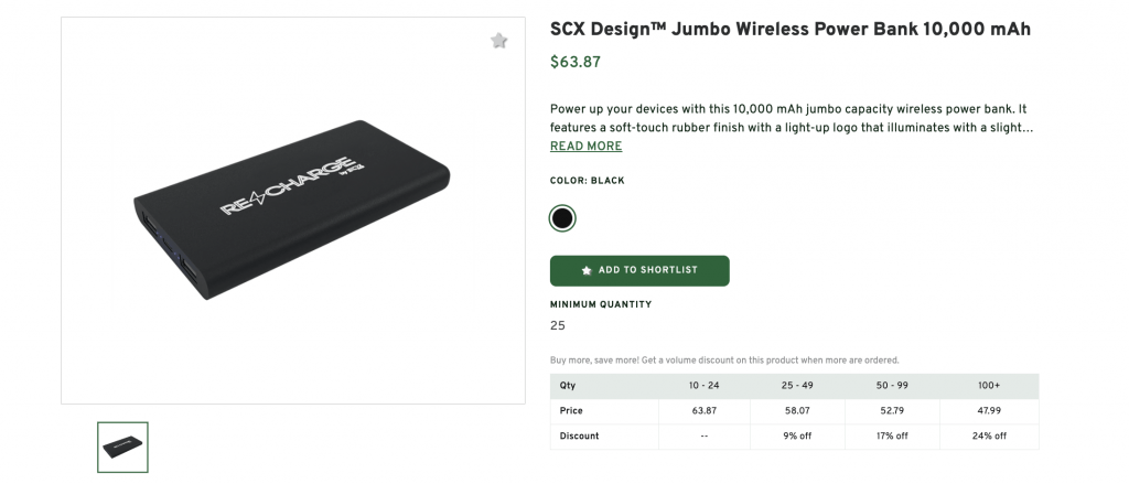 SCX Design™ Jumbo Wireless Power Bank 10,000 mAh
$63.87