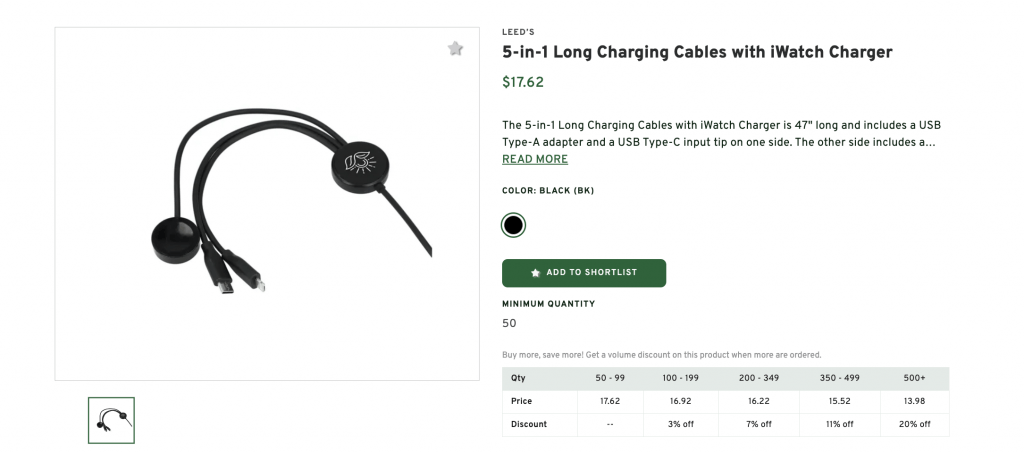 5-in-1 Long Charging Cables with iWatch Charger
$17.62