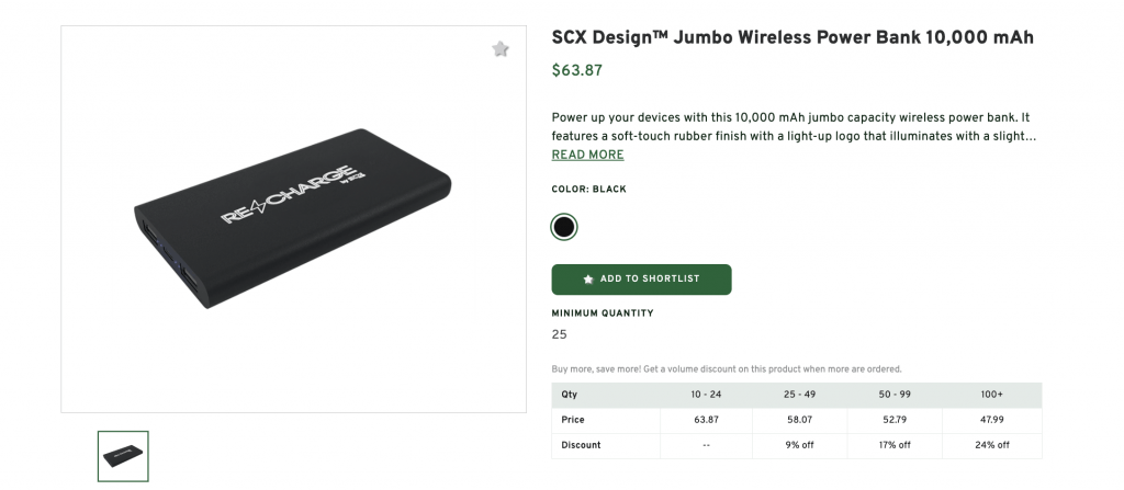 SCX Design™ Jumbo Wireless Power Bank 10,000 mAh
$63.87